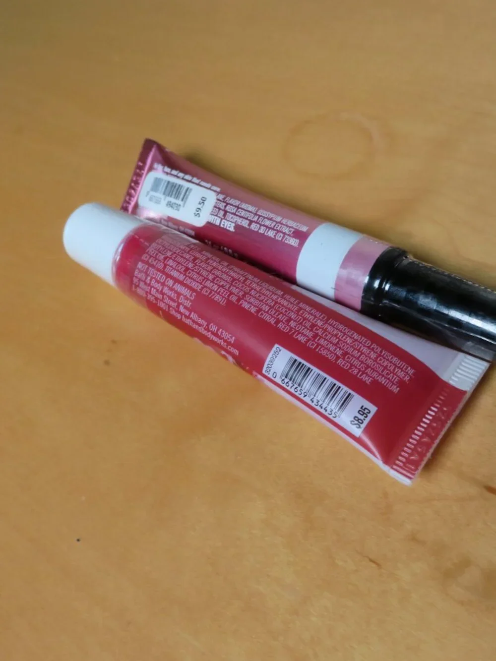 Bath & Body Works Set of 2 Lip Gloss Japanese Cherry Blossom, Rose Balm NEW